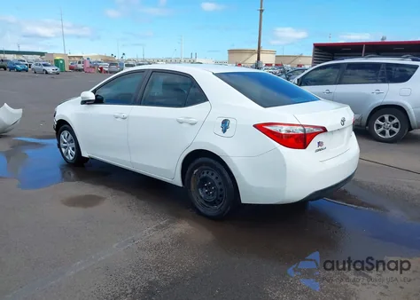 2016 Toyota Corolla Le из США, поврежденный, VIN 5YFBURHE6GP405281